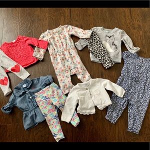 9 MO Baby Girl Bundle - 5 Outfits
